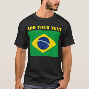 Brazilië Vlag WK 2022 Football Voetbal T-shirt