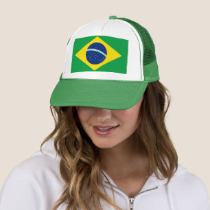 Brazilië Vlag WK 2022 Football Voetbal Trucker Pet