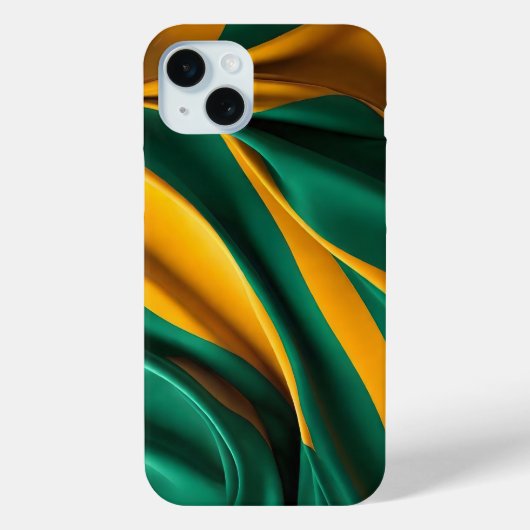Brazilië vlag zijde textuur Case-Mate iPhone case (Achterkant)