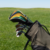 Brazilië vlag zijde textuur golfheadcover (Insitu)