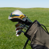 Brazilië vlag zijde textuur golfheadcover (Insitu)