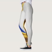 Brazilië vlag zijde textuur leggings (Links)