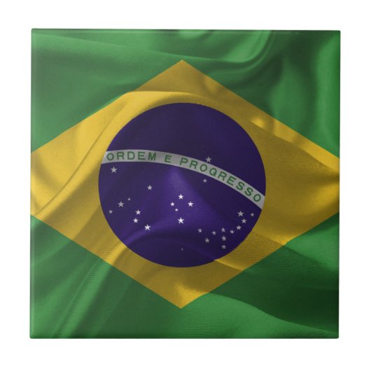brazilië-vlaggen tegeltje (Voorkant)