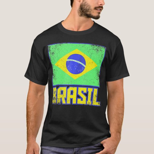 Brazilië Vlaggenland Braziliaanse Pride T-shirt (Voorkant)