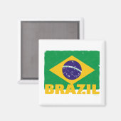 Brazilië Vlagmagneet Magneet (Voorkant / Achterkant)