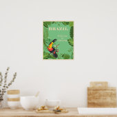 Brazilië - Vliegtuig van het paradijs Poster (Keuken)