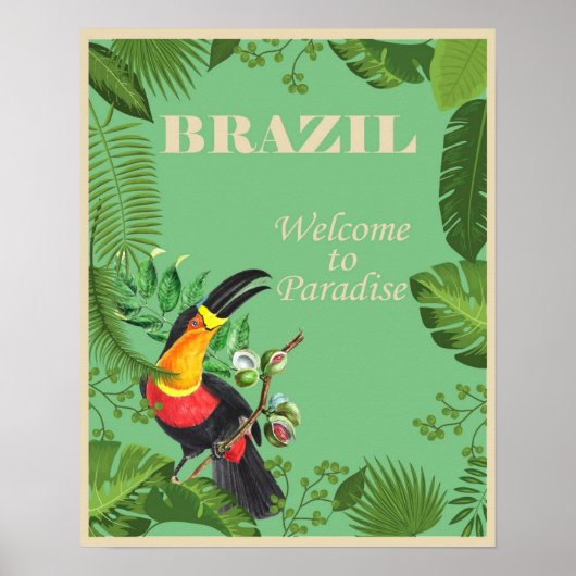  Brazilië - Vliegtuig van het paradijs Poster (Voorkant)