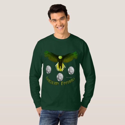 Brazilië Voetbal Eagle Mannen Shirt (Voorkant volledig)