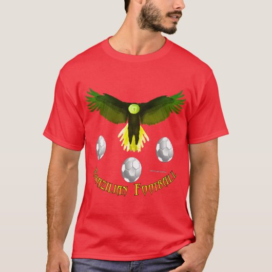 Brazilië Voetbal Eagle Mannen T-shirt (Voorkant)