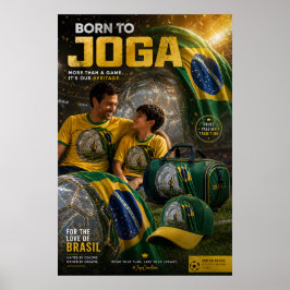 Brazilië Voetbal Legacy Collectie – Vader & Zoon Poster