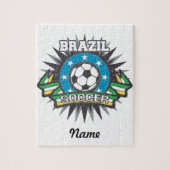 Brazilië Voetbal Legpuzzel (Verticaal)