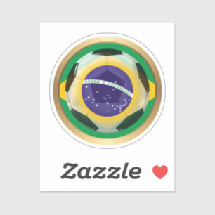 Brazilië Voetbal Sport Sticker