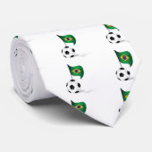 brazilië voetbal stropdas (Opgerold)