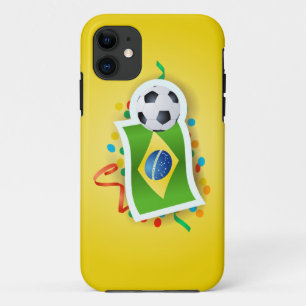 Brazilië, voetbalontwerp Case-Mate iPhone case