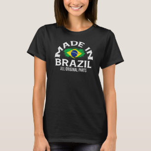 Brazilië voor vrouwen Braziliaanse vlag voor manne T-shirt