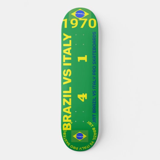 BRAZILIË VS ITALIË 8 1/4" Skateboard Deck (Voorkant)
