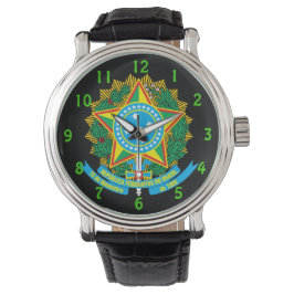Brazilië* Wapen Custom Wristwatch Horloge
