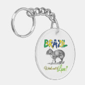 Brazilië - Wat is er niet om van Brasil te houden? Sleutelhanger (Voorkant Links)