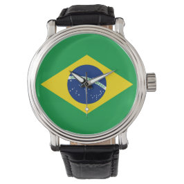 Brazilië Watch - de vlag van Brazilië Horloge
