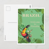 Brazilië, Welkom in het Paradijs Briefkaart (Voorkant / Achterkant)