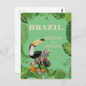 Brazilië, Welkom in het Paradijs, Briefkaart (Voorkant / Achterkant)