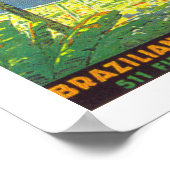 Brazilië (wit) poster (Hoek)