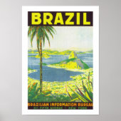 Brazilië (wit) poster (Voorkant)