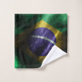 Brazilië zijde vlag bad handdoek (Wasdoekje)