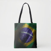 Brazilië zijde vlag tote bag (Voorkant)