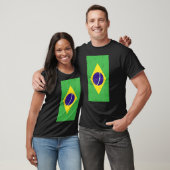 Brazilië Zuid-Amerika Brasilia Verstoorde vlag T-shirt (Unisex)