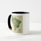 BraziliëFysieke panoramische kaartBrazilië Mok (Voorkant links)