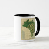 BraziliëFysieke panoramische kaartBrazilië Mok (Voorkant rechts)