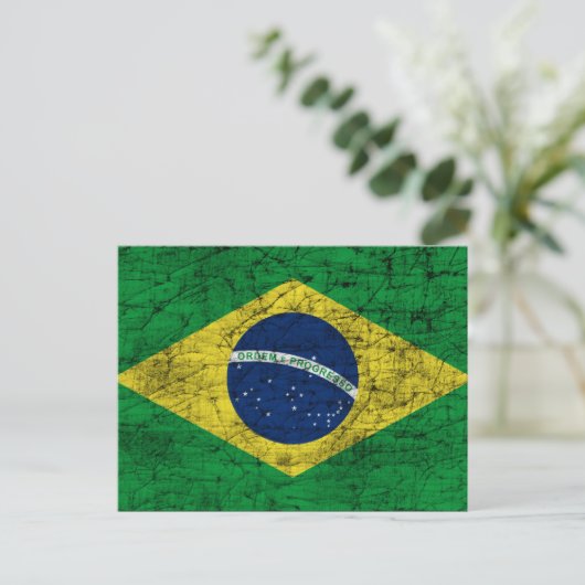 braziliervlag briefkaart (Staand voorkant)