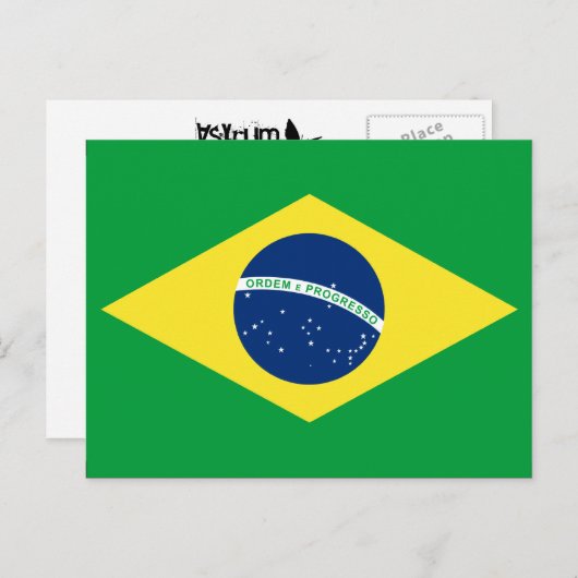 braziliervlag briefkaart (Voorkant / Achterkant)