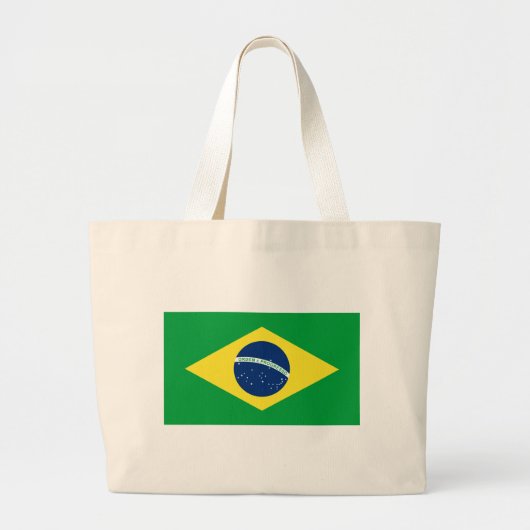 braziliervlag grote tote bag (Voorkant)
