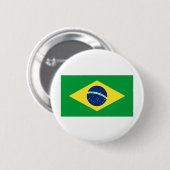 braziliervlag ronde button 5,7 cm (Voorkant /achterkant)