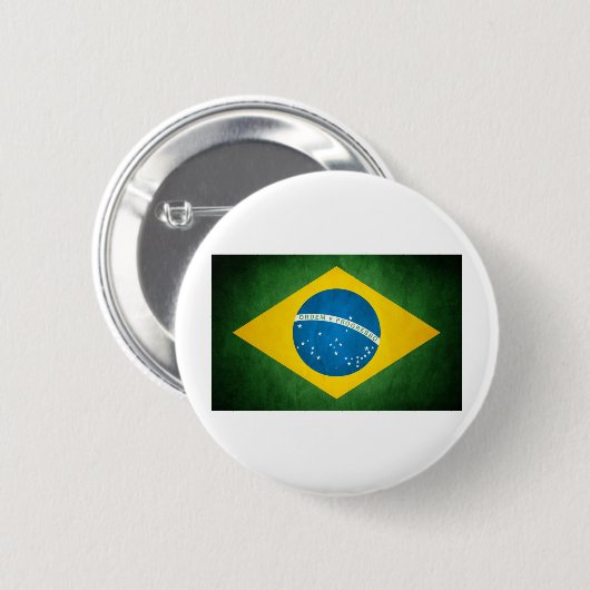 braziliervlag ronde button 5,7 cm (Voorkant /achterkant)