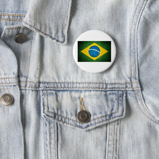 braziliervlag ronde button 5,7 cm (In situ)