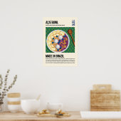 Brazillian Superfood Acai Bowl Artwork Poster (Keuken)