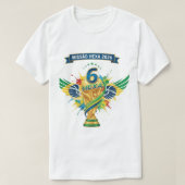 Brazil's Road to Hexa: World Cup 2026 Design T-shirt (Design voorkant)