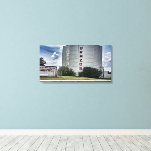 Brazos drive op Canvas (Insitu (Houten vloer))