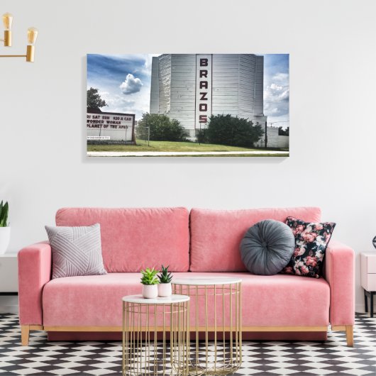 Brazos drive op Canvas (Insitu (Woonkamer))