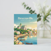 Brazzaville Republiek Congo Briefkaart (Staand voorkant)
