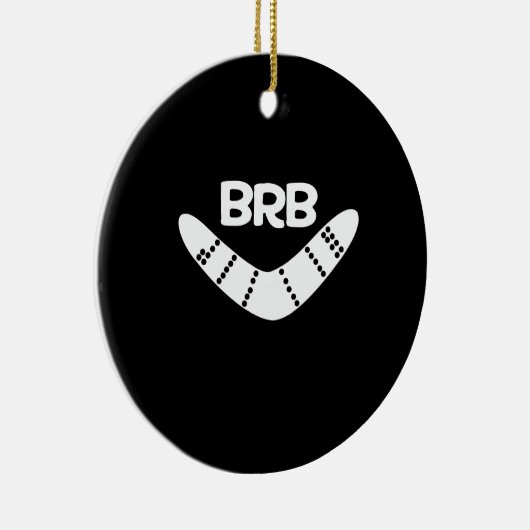 BRB Boomerang Keramisch Ornament (Rechts)