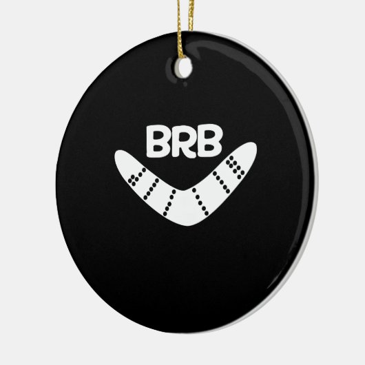 BRB Boomerang Keramisch Ornament (Links)
