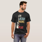BRB Grappig Jezus citaat ben zo terug T-shirt (Voorkant volledig)