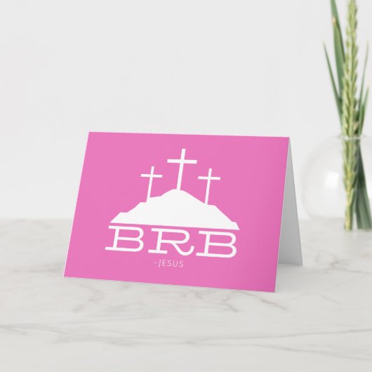 BRB Jesus Cross Calvary Religious Easter Christeli Bedankkaart (Voorkant)