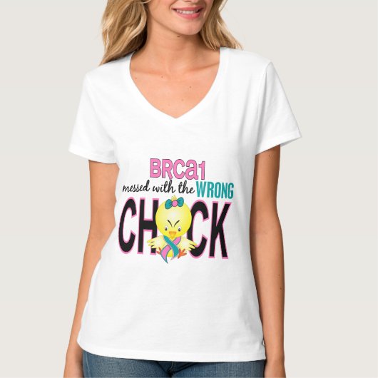 BRCA1-boodschap met verkeerde klok T-shirt (Voorkant)