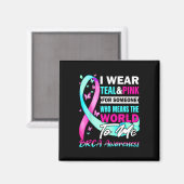 BRCA Awareness Ondersteuning voor borst- en eierst Magneet (Voorkant / Achterkant)