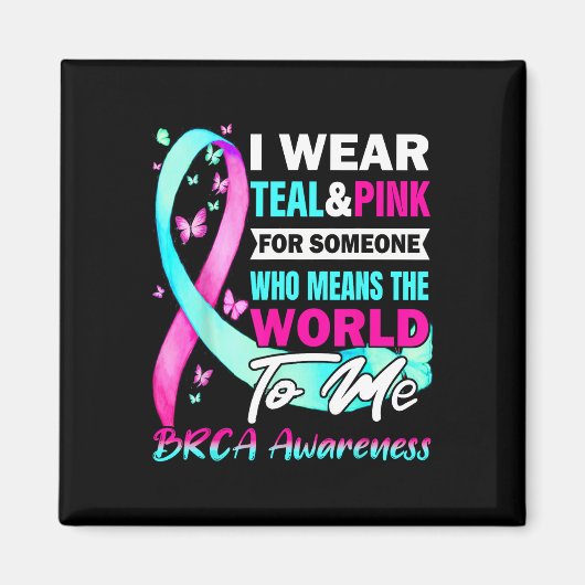 BRCA Awareness Ondersteuning voor borst- en eierst Magneet (Voorkant)
